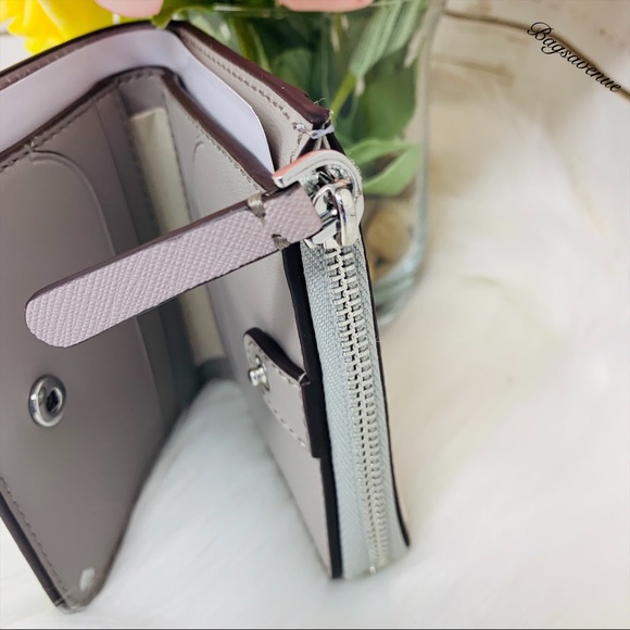 boxed small l-zip silver wallet glitter joeley - Picture 5 of 8